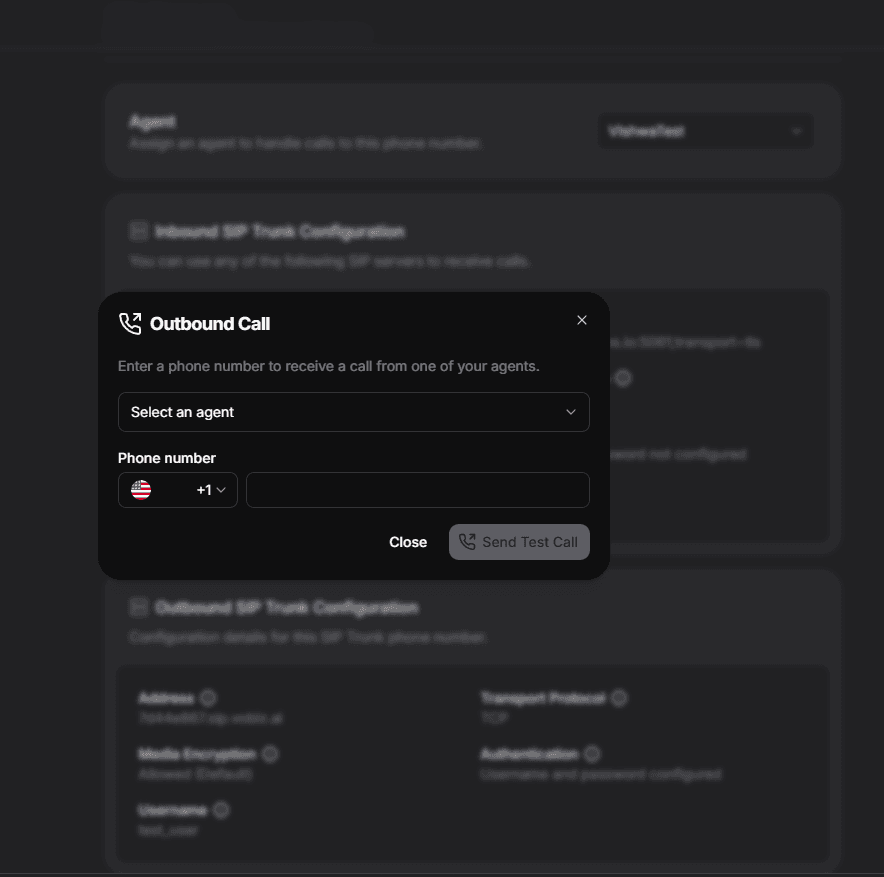 Make Outbound Call in ElevenLabs Dashboard
