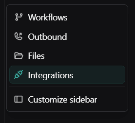 Create SIP Trunk Credentials in Vapi Dashboard